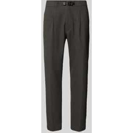 Tapered bandplooibroek met viscose