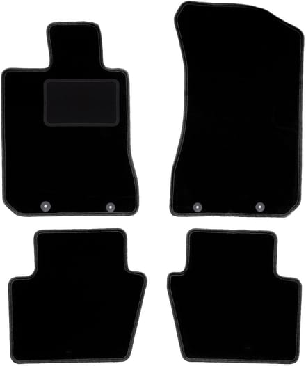 Zwarte veloursmatten voor: Honda Legend IV sedan (2004-2012)