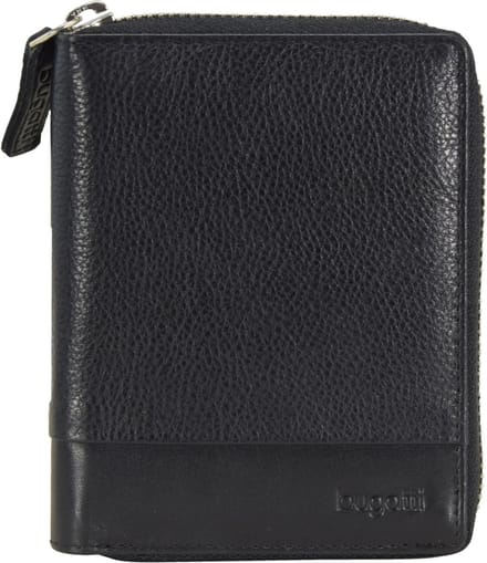 Bugatti Atlanta Portemonnee Leer 10 cm - Jongens - Staand formaat - schwarz