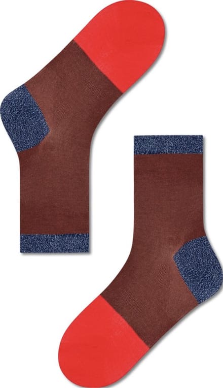 Hysteria by happy Socks sokken maat 39/41bruin/rood