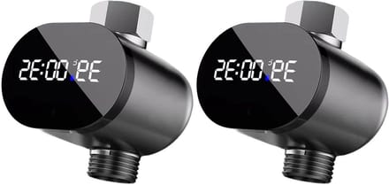 Douche Thermometer Timer - Badmeter Water - Veilig Baden - Realtime Temperatuur - DN15 Compatibel - Zilver