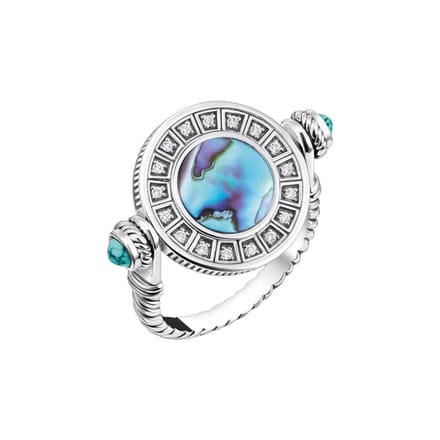 Thomas Sabo - TR2427-646-7-58 - Ring - Dames - Abalone Coin - Weite 58