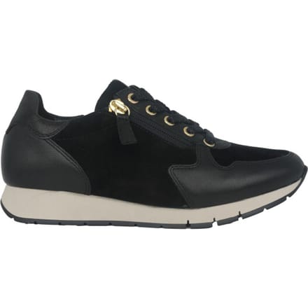 Gabor 52.488.37 - dames sneaker - Zwart - maat 35 (EU) 2.5 (UK)