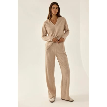 Beige Loungewear Set