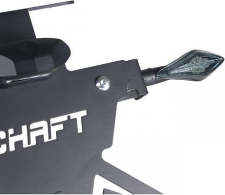 Paar knipperlichten Led HUNTER zwart mat getint Chaft voor motor Triumph IN201