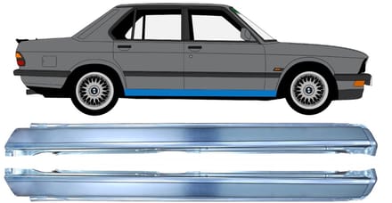 Volledige dorpel voor BMW 5 E28 1981-1987 / Links + Rechts / Set