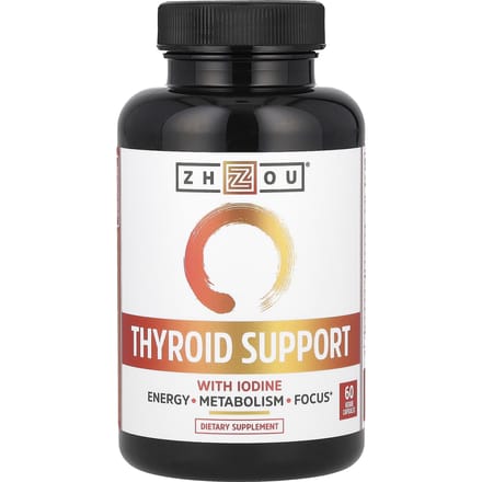 Soutien thyroïdien avec iode, 60 gélules végétales