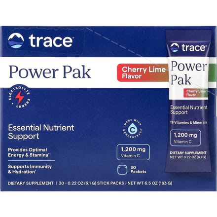 Trace, Power Pack, Cerise Citron Vert, 30 sachets, 0,22 oz (6,1 g) chaque