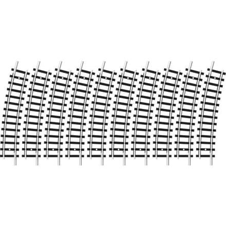 N Minitrix rails 14921 Gebogen rails 15 ° 295.4 mm 10 stuk(s)