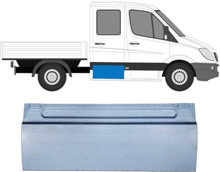 Reparatie plaatwerk achterste deuren voor Mercedes Sprinter 2006-2018