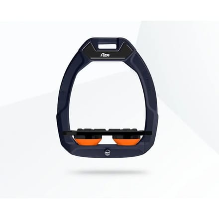Veiligheidsstijgbeugels Plat Grip Rood/Zwart/Oranje Flex-On Safe-On