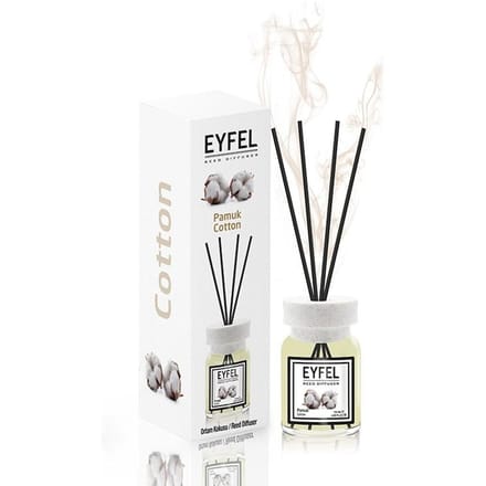 EYFEL - REED DIFFUSER - GEURSTOKJES - HUISPARFUM - COTTON - 120ML