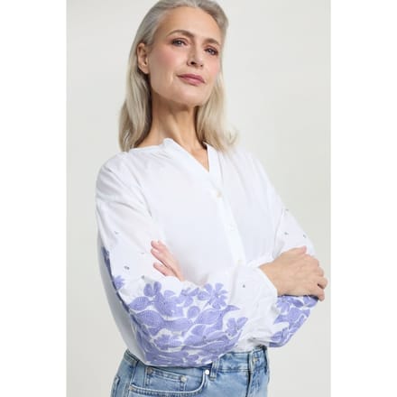 Josephine & Co Jet Blouse Lavender Print Größe: 42 | Longsleeves Outlet | Damen