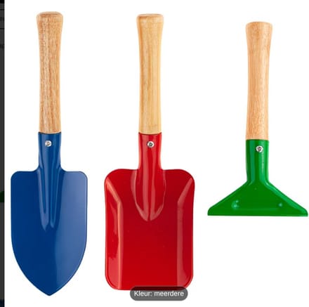 Set Tuin Gereedschap Hark Schep Teken 3In1 Mini Tuin Set