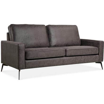 2-Zits Bank Noa Microleder Antraciet - Giga Meubel