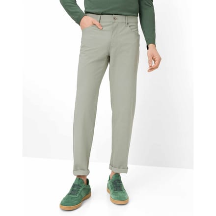 Brax Heren Broek  Style CADIZ HERB, groen, maat 33/36