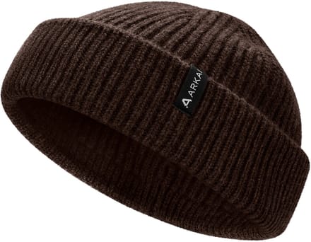 Nordic | Donkerbruine Beanie in Zeemansstijl van Wolmix