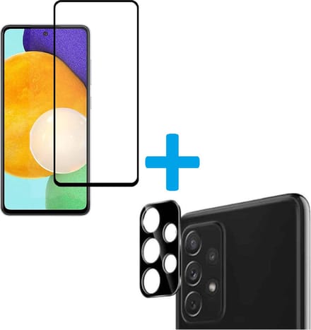 Display Bescherming Schermprotector Tempered Glass Screen Protector + Camera lens Beschermer Geschikt voor: Samsung Galaxy A52 4G / 5G / A52s A528