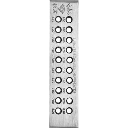 Ronde gaten Draadtekenbord Metalen trekplaat Sieradengereedschap Decoraties Accessoire (7.1-9.00) white