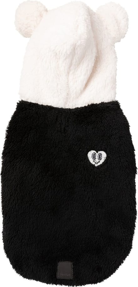 Fuzzyard Honden Hoodie Winnie Panda - Hondenkleding - Zwart Wit Size 5