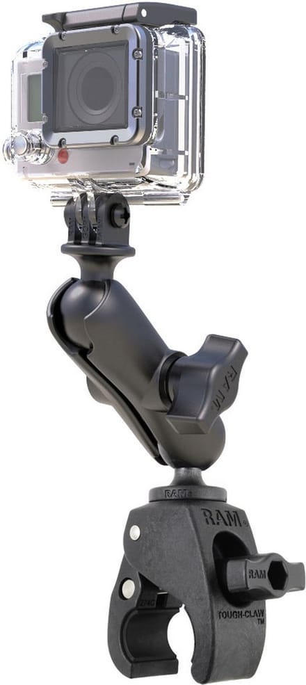RAM Tough Claw Double Ball Mount with Universal Action Camera Adapter