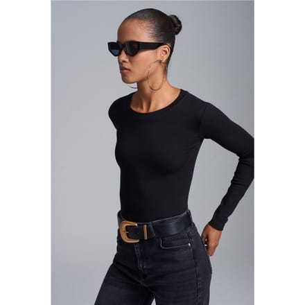 Slim Fit Ronde Hals Jersey Body