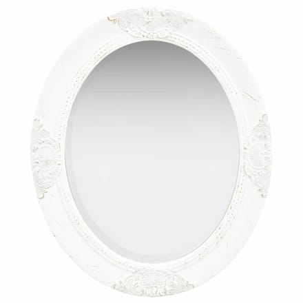 vidaXL - Wandspiegel - barok - stijl - 50x60 - cm - wit