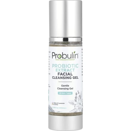 Probulin, Gel Nettoyant Visage Extrait Probiotique, Lavande et Agrumes, 3,38 fl oz (100 ml) white