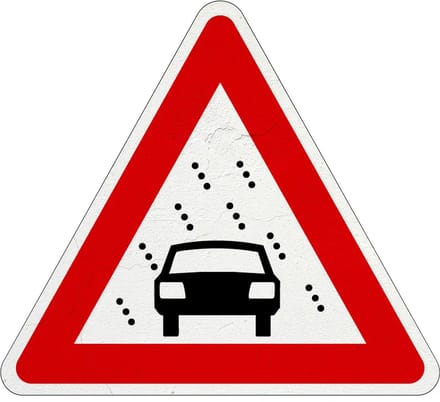 Slecht zicht bord - J35 | Sign Again materiaal | 40 cm