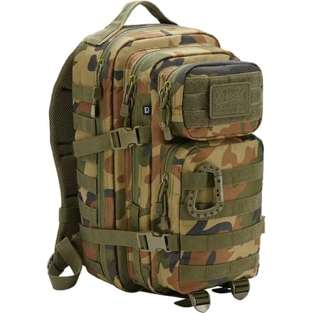Brandit US Assault Pack Medium Rugtas woodland - Polyester - Basics, Festival