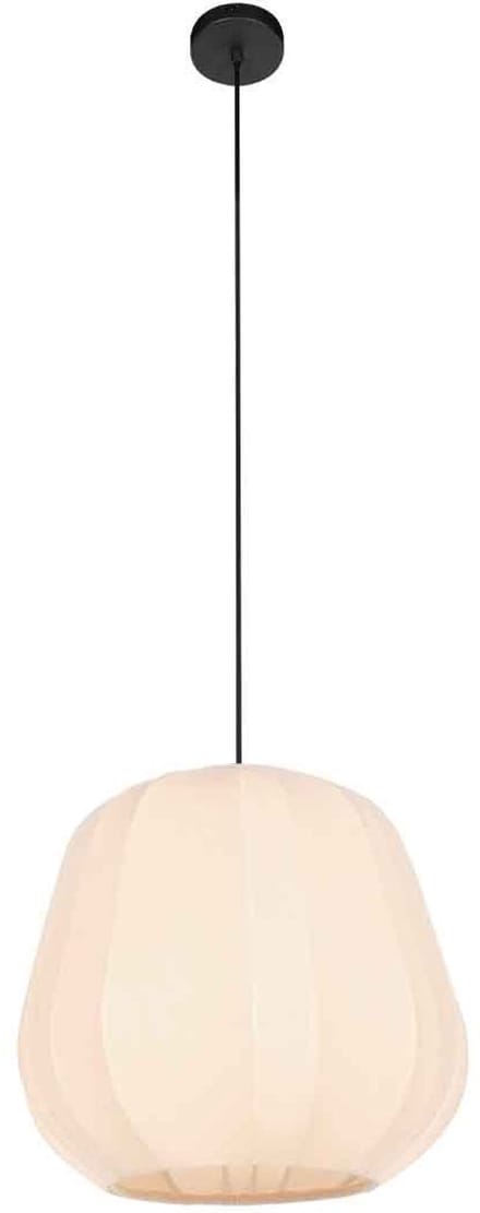 Hanglamp Sable 4122CR - Crème linnen kap Ø25 cm, hoogte verstelbaar 30-150 cm, metaal/textiel, Anne Light Home