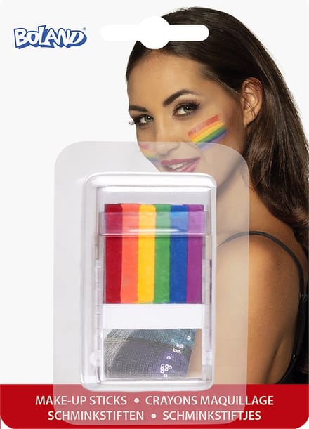 Schminkstift regenboog - Schmink stick - Schmink - Regenboog vlag - Pride - Multicolor