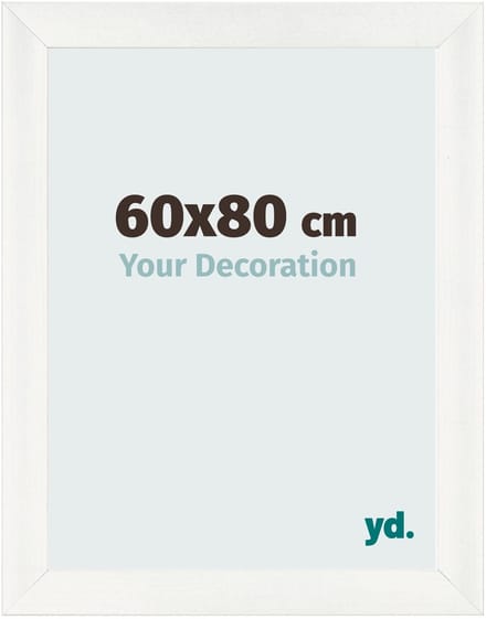 Your Decoration - Fotolijst 60x80 cm - MDF - Wit Geveegd - Pisa