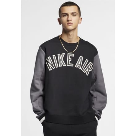 Nike Air Fleece Crew Sweatshirt in zwart