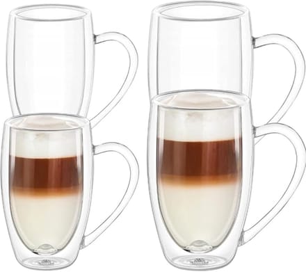 Wilmax - Dubbelzijdige Kommen - Set van 4 - 2 x 500 ml en 2 x 400 ml