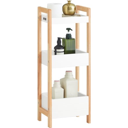 SoBuy FRG226-WN Badkamerrek - Multifunctionele Plank in Wood Composite