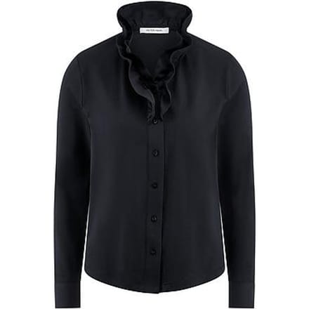 Jerseyblouse Van Peter Hahn blauw