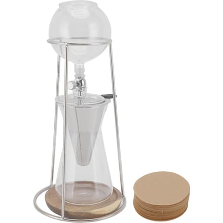 Drip Coffee Maker Herbruikbaar Borosilicaatglas Iced Coffee Maker voor Café Huiskeuken 600ml white