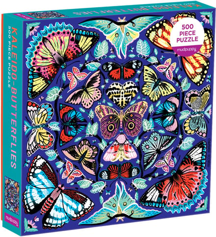 MUDPUPPY Puzzel - Kaleido Vlinders - 51X51Cm - 500 Stukjes - 8 Jaar