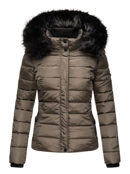 Navahoo Dames Winterjas Miamor – Teddyvoering, Afneembare Capuchon & Bontkraag