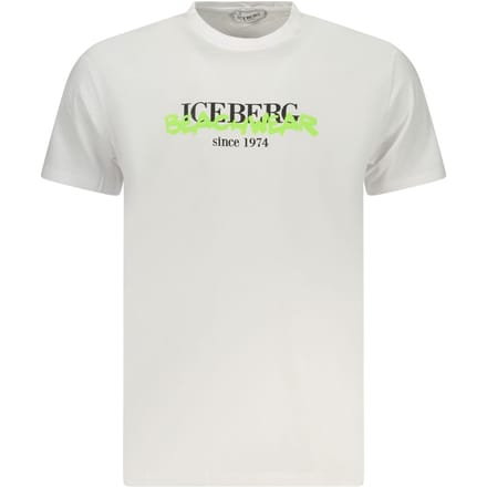 Iceberg Neon Katoenen T-Shirt voor Mannen