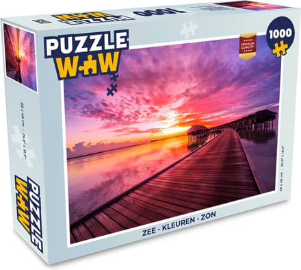 Puzzel Zee - Kleuren - Zon - Legpuzzel - Puzzel 1000 stukjes volwassenen