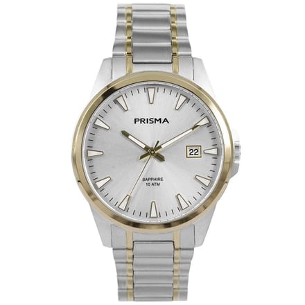 Prisma Horloge P.1722 Heren Titanium Bicolor Saffierglas