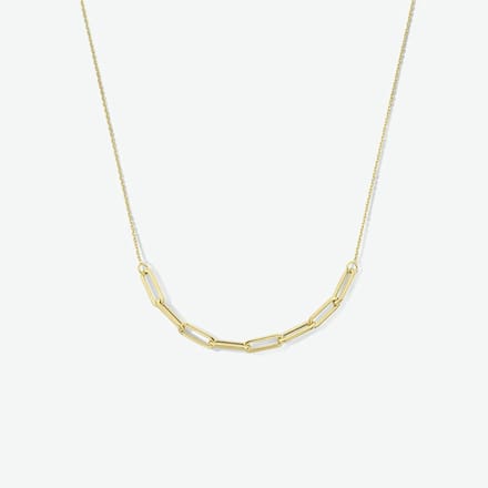 YO&NO - Ketting - Goud - Anker - 0,7mm - 42 cm - Sieraden vrouw - 14k - 585 Goud