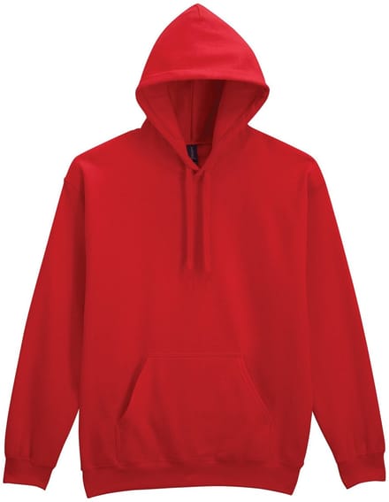 Gildan Sweater met capuchon Midweight Softstyle GISF500 - Red - 5XL