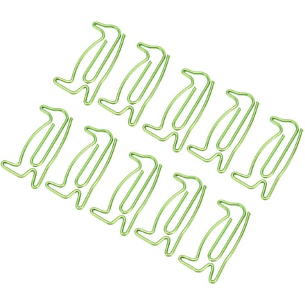 100 Stuks Paperclips Schattig Uniek Pinguïnvorm Elektroplating Proces Lichtgewicht Draagbaar Metaal beige