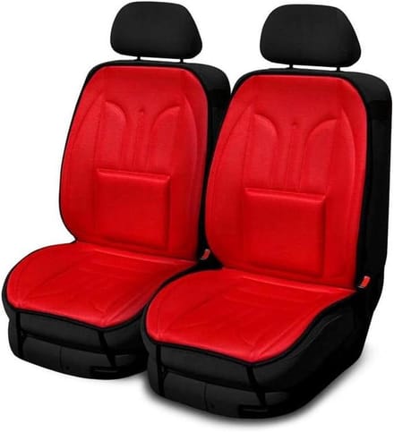 Stoelkussens Auto - Stoelhoezen Set - Comfortabel Rijden - Universele Pasvorm - 2 Stuks - Rood