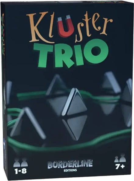 KLUSTER TRIO - GERONIMO GAMES - MAGNETIC SPEL - VANAF 7 JAAR OUD - VAN 1 TOT 8 SPELERS