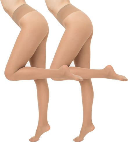 Giulia - Sensi 40den (Multipack) zijdematte Semi-Opaque Panty - Karamel - S
