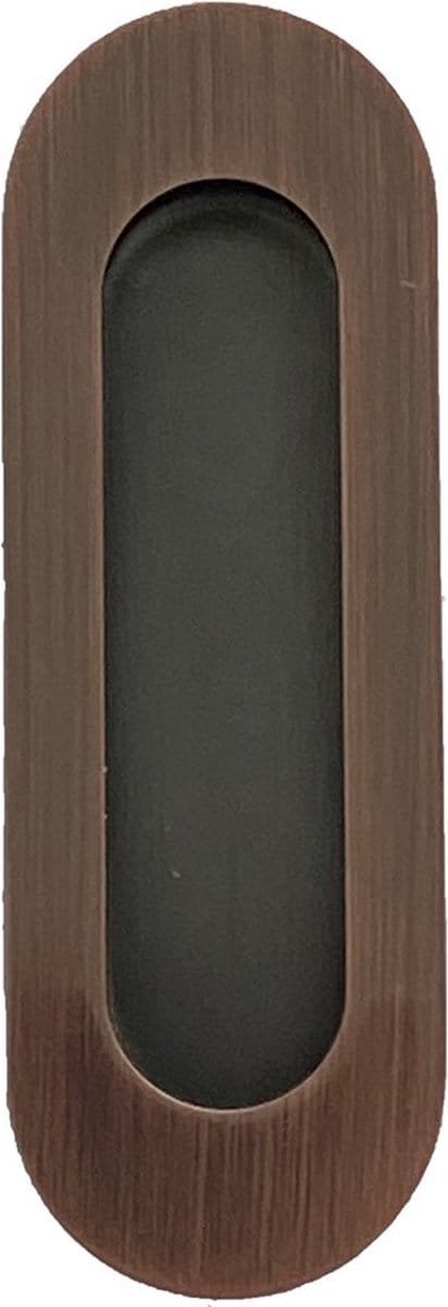 Schuifdeurkom ovaal 120x40 koper 500/RC